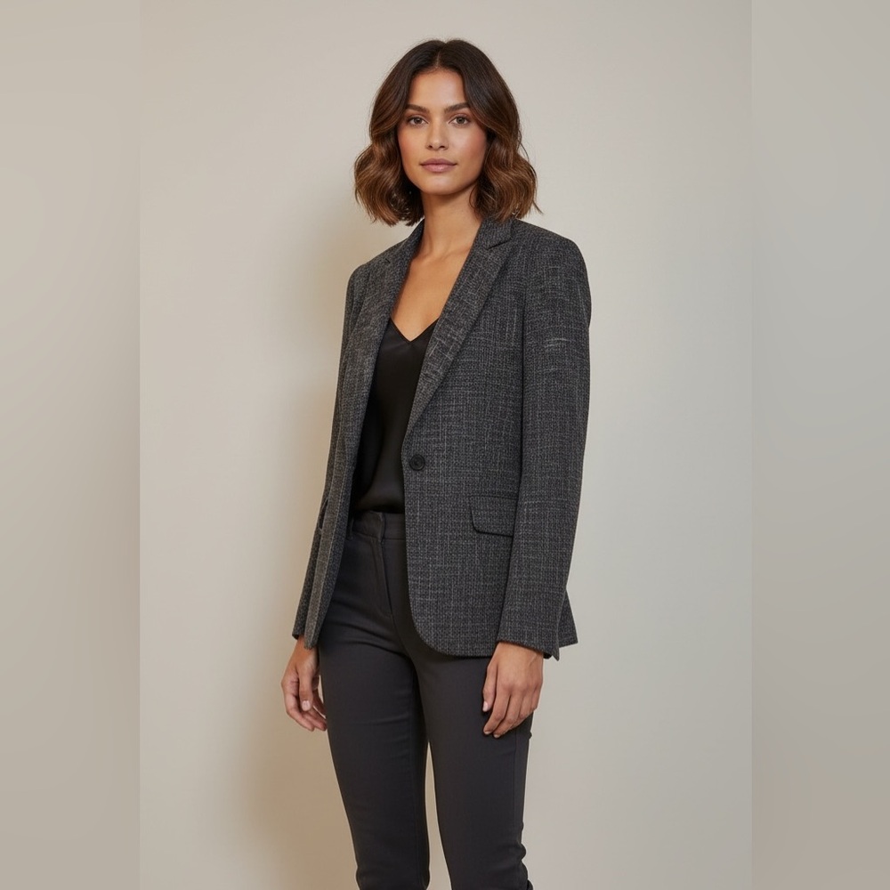 NWT Max Studio London Textured Boyfriend Blazer Women’s Jacket XS Retail $228